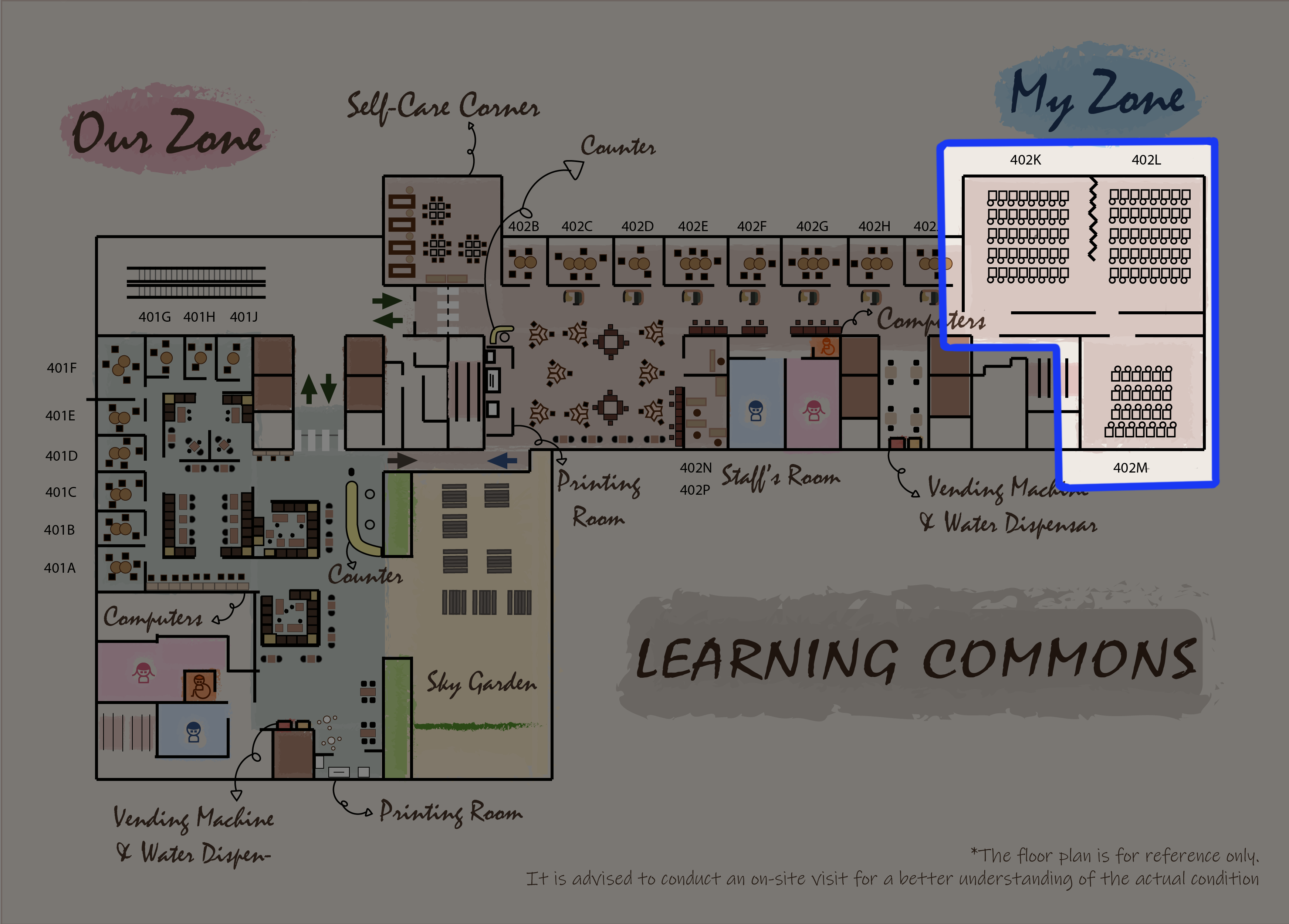 Large seminar rooms floor plan